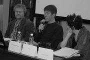 Od lewej: prof. Dariusz K.Sikorski, Eyal Miller i Ewa Koźmińska-Frejlak