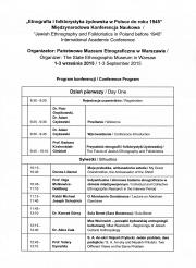 Program konferencji /strona 1/