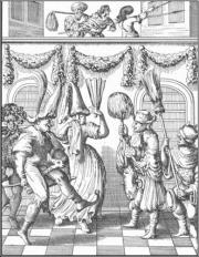 Purimowi przebierańcy. Wiek XVII