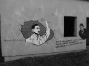 Mural z Edelmanem w Żywcu