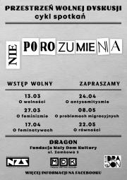 Czy (nie) można dojść do porozumienia? Cyklu spotkań "(Nie)Porozumienia"